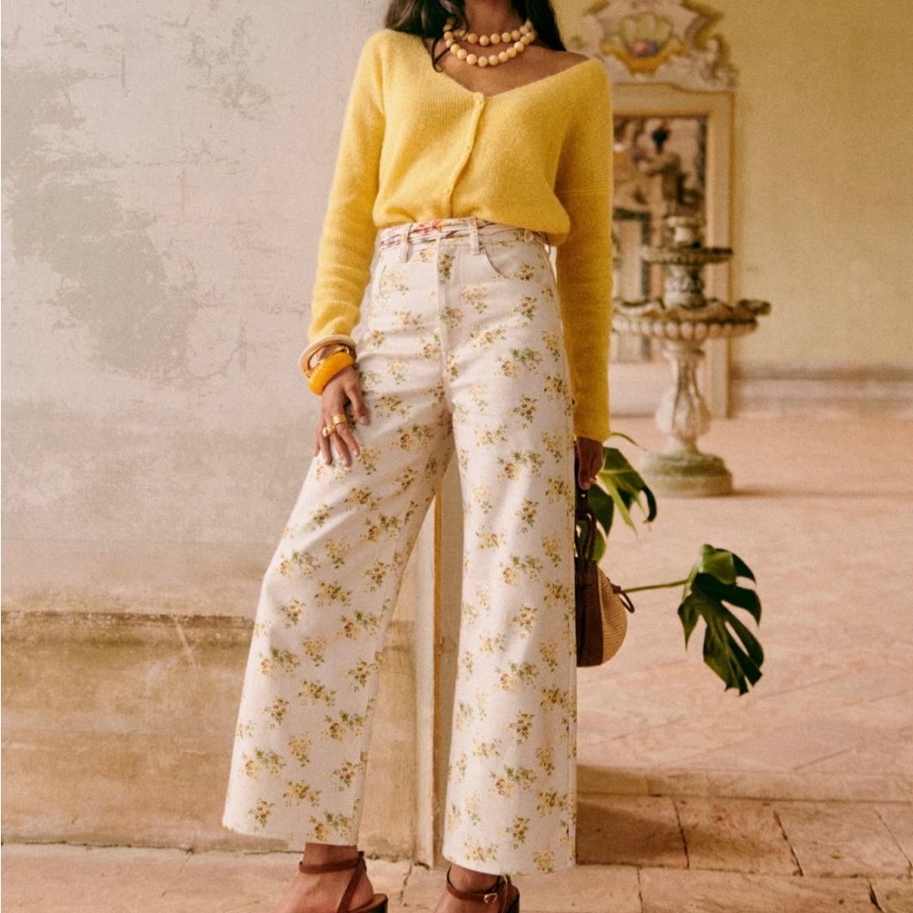 Sezane “le crop” Pant 36